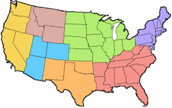 北米地図