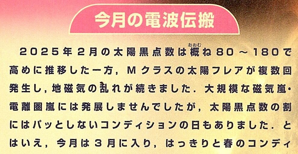 CQ ham radio 2025年4月号