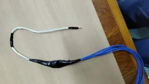 端子を交換して、ケーブルを延伸した