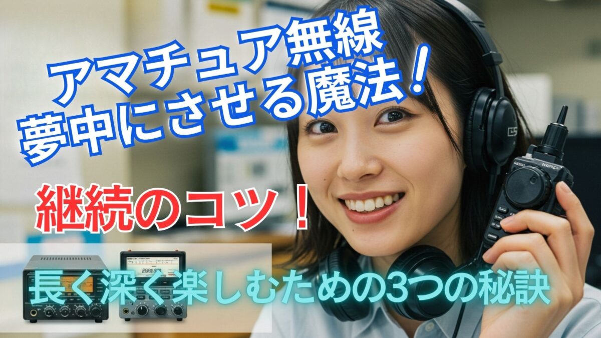 夢中にさせる魔法!アマチュア無線を長く深く楽しむための3つの秘訣