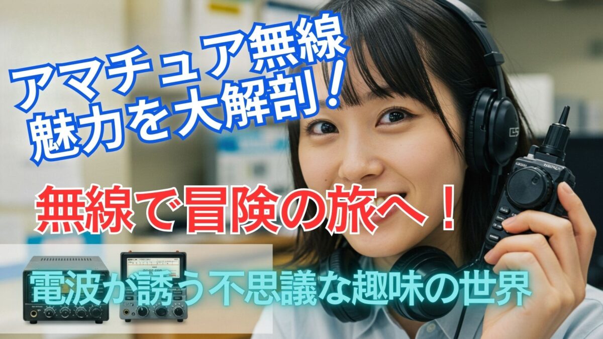 奥深いアマチュア無線の世界へようこそ！あなたにぴったりの楽しみ方がきっと見つかる！