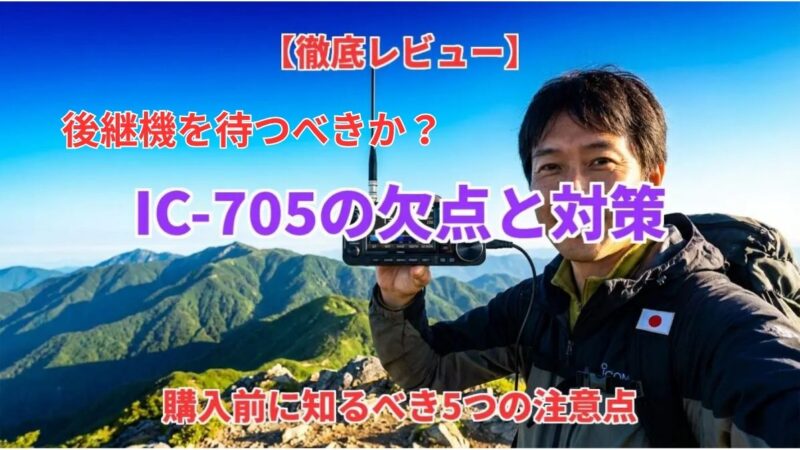 IC-705の欠点と対策