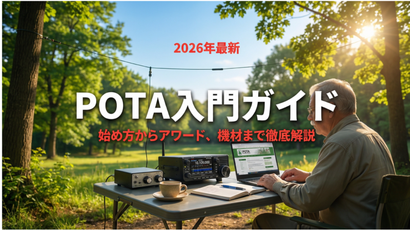 POTA入門ガイド2026年最新版 - 公園でアマチュア無線を楽しむアクティベーター