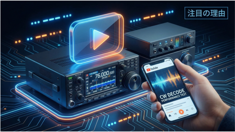 CWデコード性能が注目される理由を解説するイメージ画像