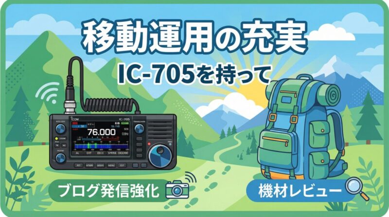 2026年の活動目標 IC-705移動運用