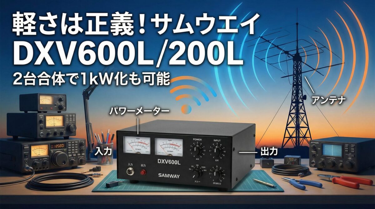 軽さは正義！サムウエイ DXV600L/200L詳解：2台合体で1kW化も狙える