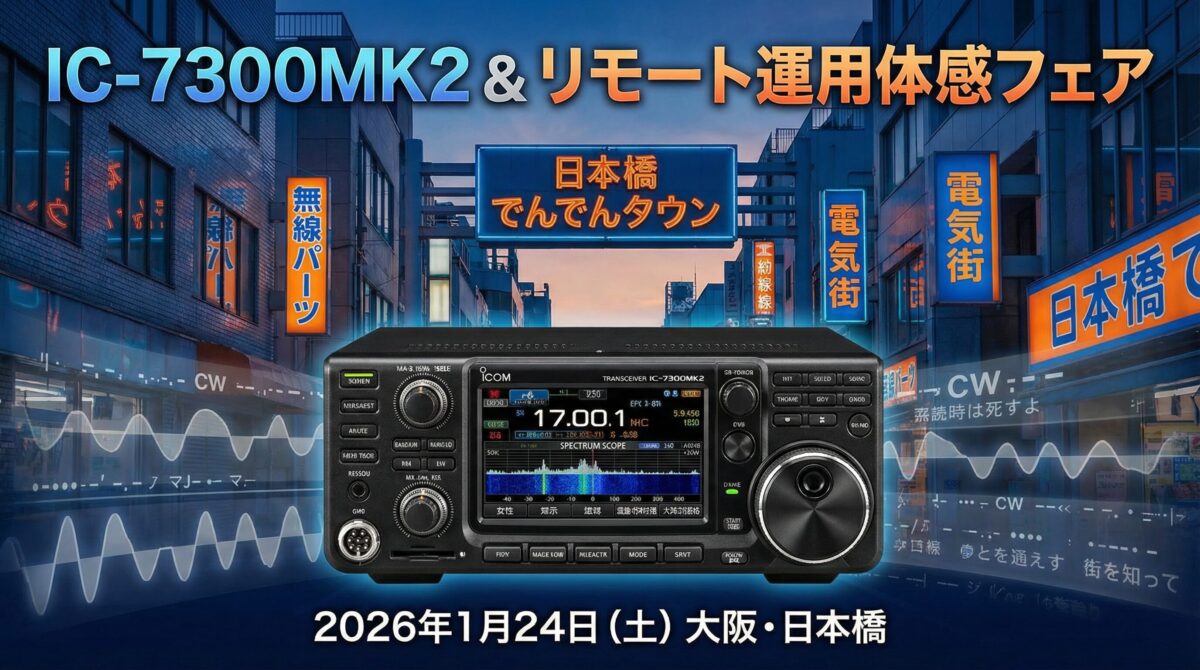 IC-7300MK2 & リモート運用体感フェア in 大阪日本橋