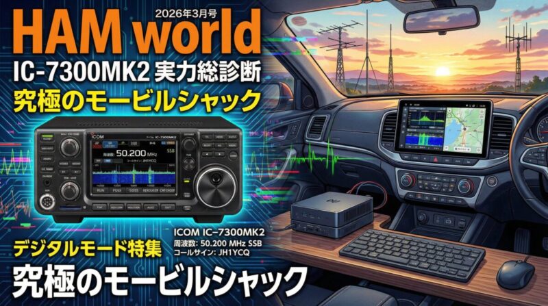 HAM world 2026年3月号 IC-7300MK2実力総診断と究極のモービルシャック