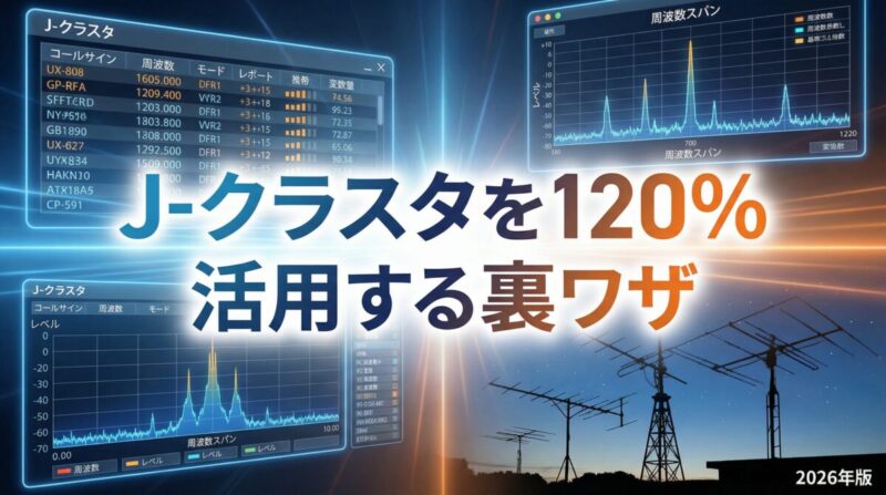 J-クラスタを120%活用する裏ワザ - アマチュア無線の運用効率を劇的に向上させる方法