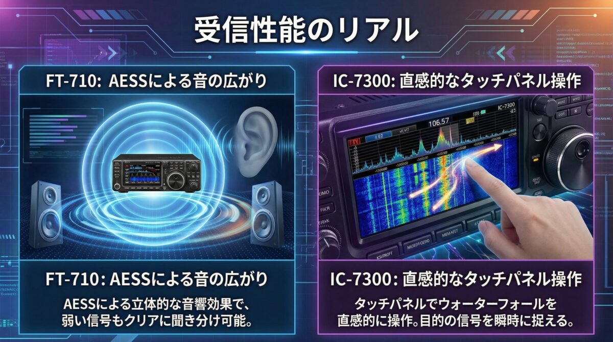 FT-710とIC-7300の受信性能比較