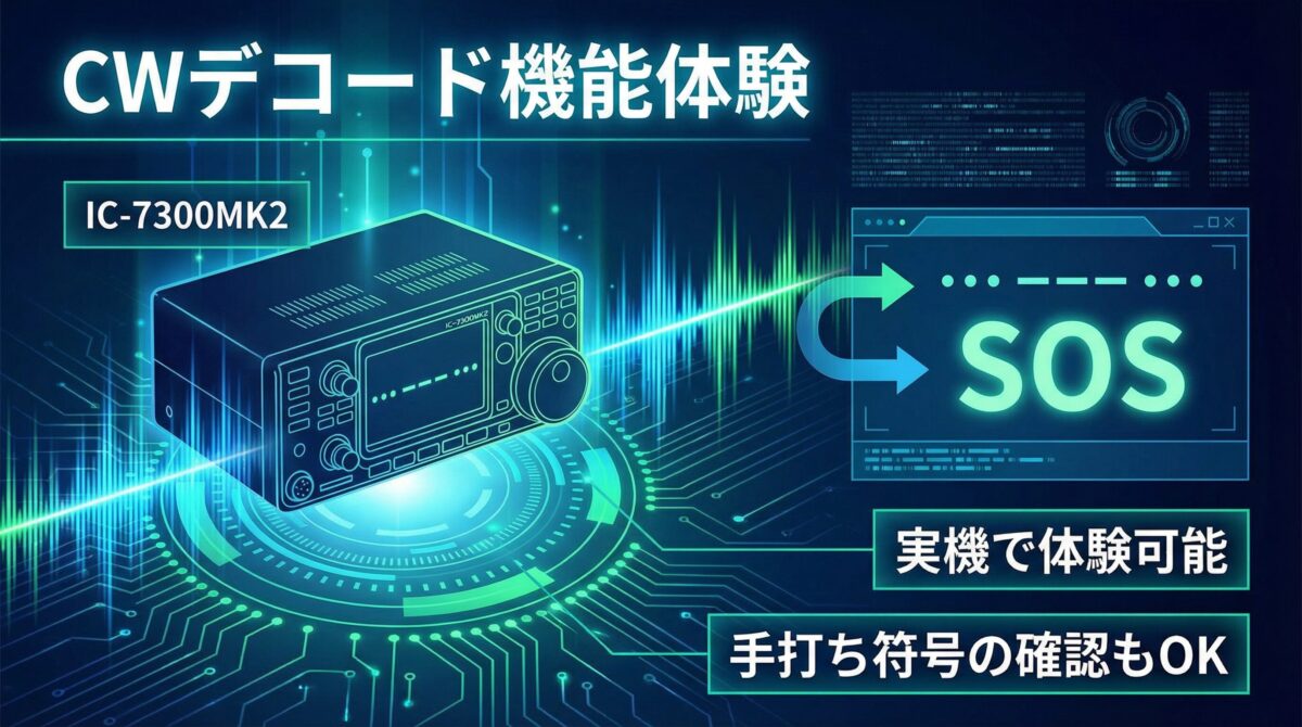 CWデコード機能体験