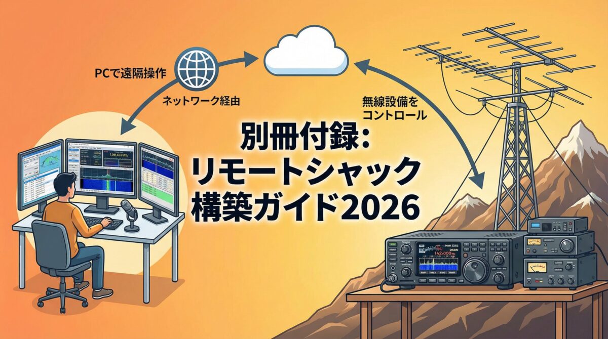 リモートシャック構築ガイド2026の概念図