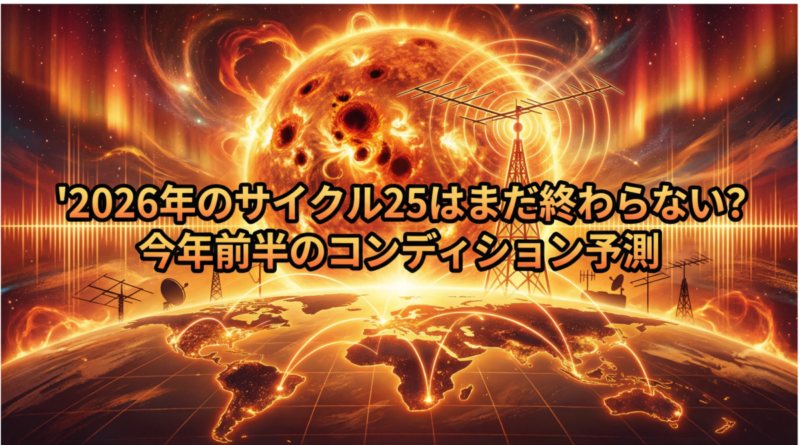 2026年のサイクル25はまだ終わらない？今年前半のコンディション予測
