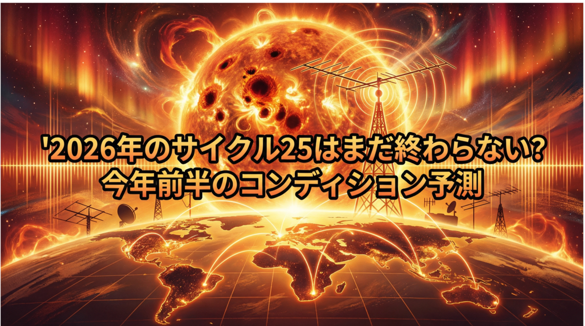 2026年のサイクル25はまだ終わらない?今年前半のコンディション予測