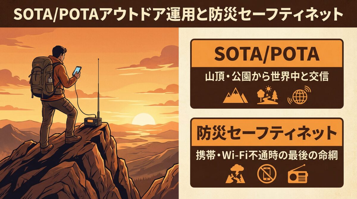 SOTA/POTAアウトドア運用と防災セーフティネット