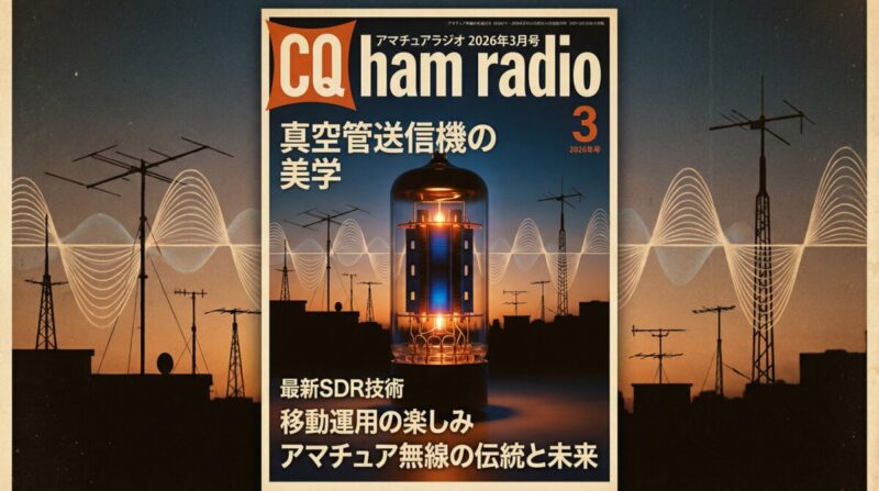 CQ ham radio 2026年3月号の表紙イメージ