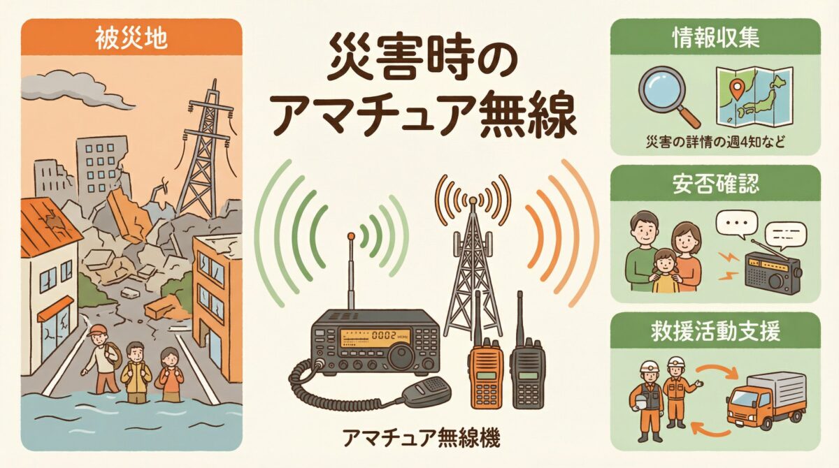 災害時におけるアマチュア無線の役割