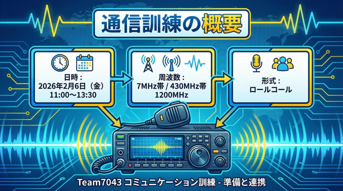 Team7043通信訓練の概要
