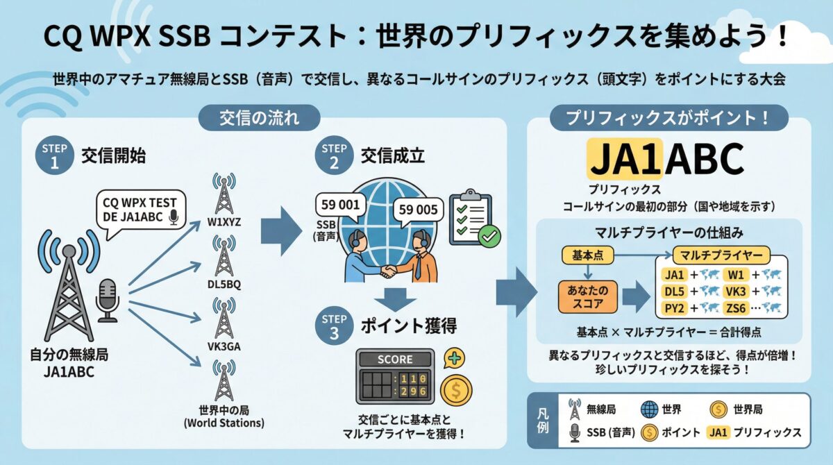 CQ WPX SSBコンテストの特徴