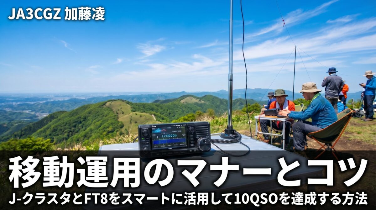 移動運用のマナーとコツ - J-クラスタとFT8をスマートに活用して10QSOを達成する方法