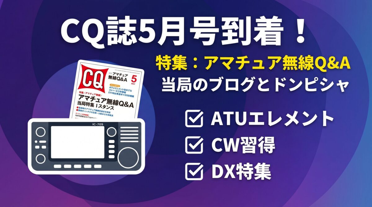 CQ誌5月号の特集とブログ記事のシンクロを示すインフォグラフィック