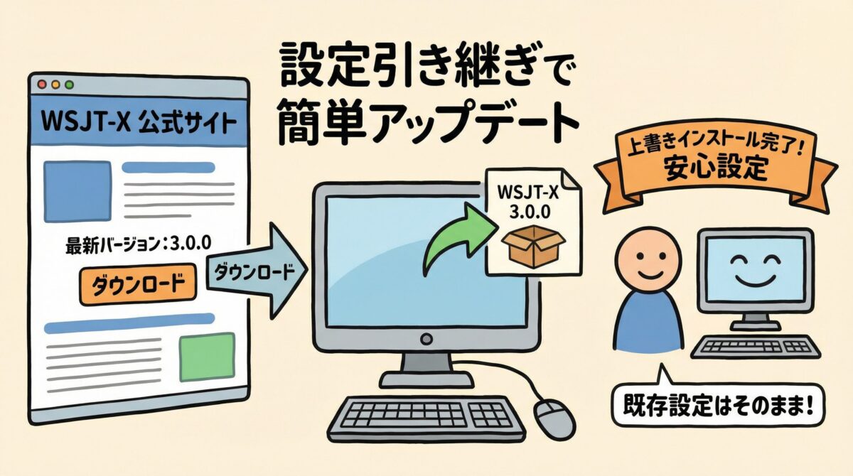 ダウンロードとインストールの案内