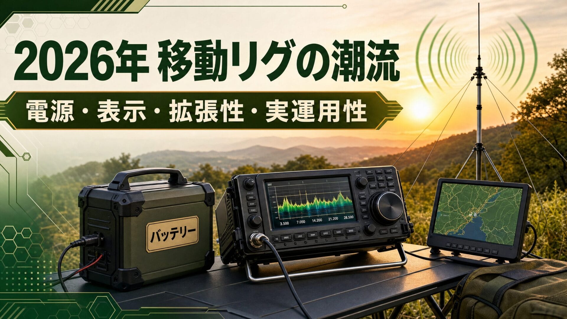 2026年の移動運用リグに求められる要素