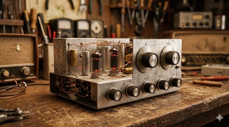 少年時代の自作無線機のイメージ