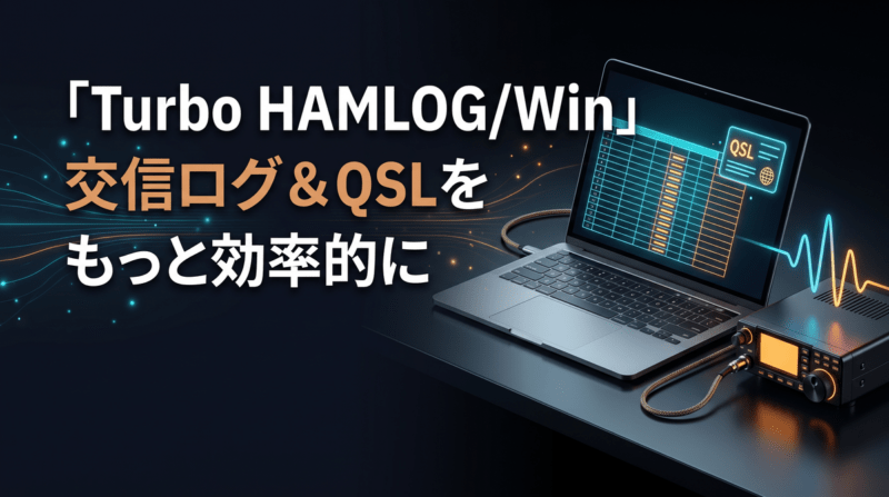 Turbo HAMLOGで交信ログとデジタルQSLを管理する実践ガイドのアイキャッチ