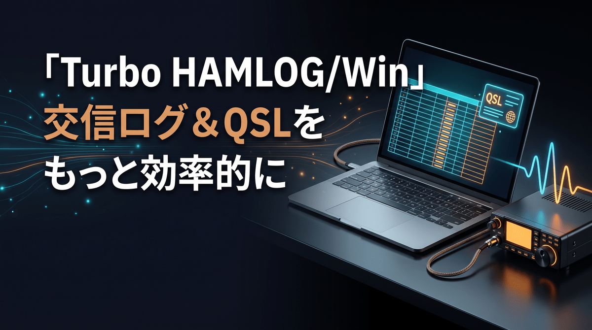 Turbo HAMLOGで交信ログとデジタルQSLを管理する実践ガイドのアイキャッチ