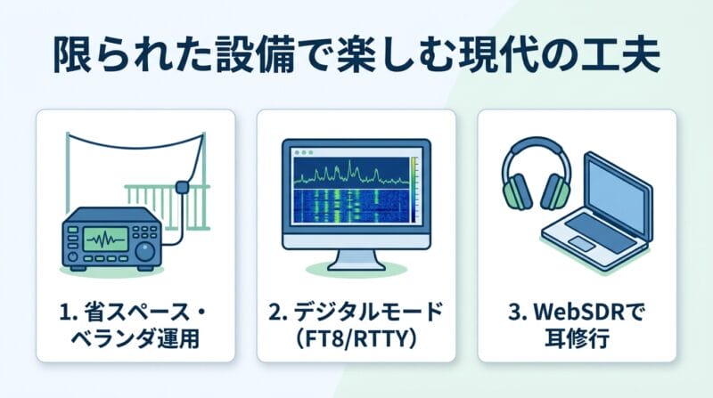 現代のアマチュア無線におけるスタイルと工夫