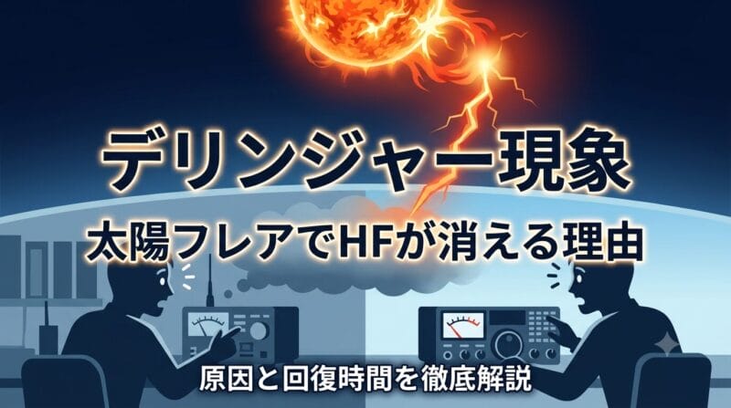 太陽フレアでデリンジャー現象はなぜ起きる？HF電波消失の原因を解説