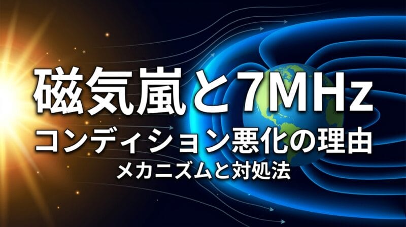 磁気嵐が7MHzコンディションに与える影響と対策のアイキャッチ画像