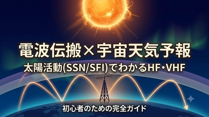 電波伝搬とアマチュア無線の宇宙天気予報｜太陽活動SSN・SFI完全ガイド