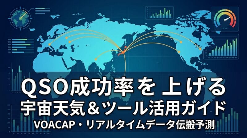 アマチュア無線のQSO成功率を高める宇宙天気・ツール活用完全ガイドのアイキャッチ