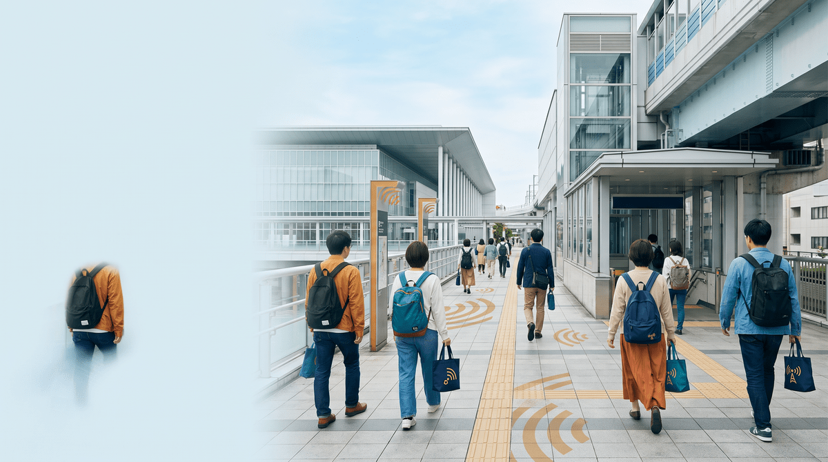 有明GYM-EXへ向かうハムフェア2026来場者のイメージ