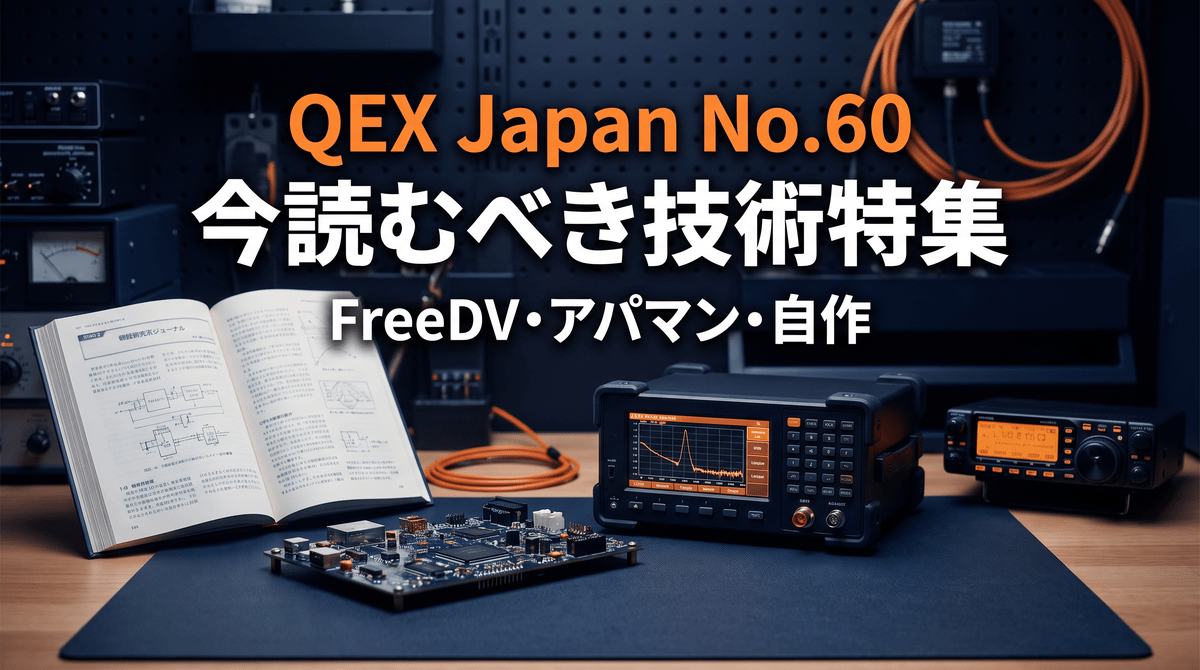 QEX Japan No.60を読み、実験テーマを自分のシャックへ持ち帰る