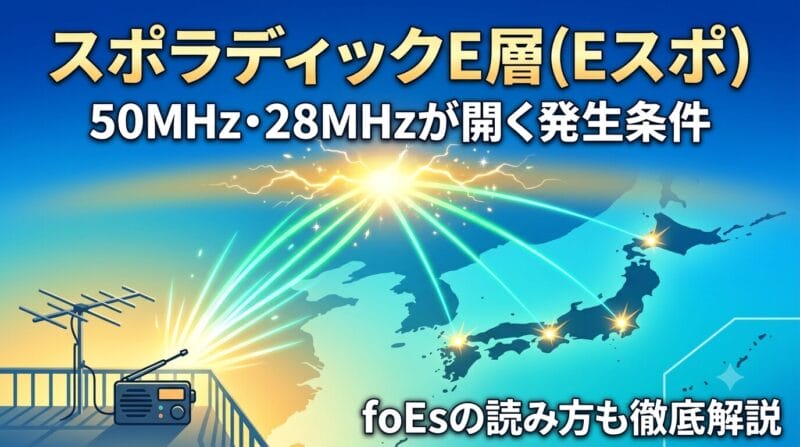 スポラディックE層(Eスポ)の発生条件と予報の見方｜50MHz・28MHzが開くfoEsの壁