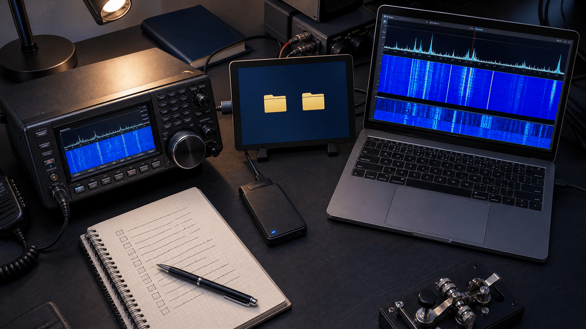 FT8ソフト更新前に設定ファイルとADIログのバックアップを確認する無線局デスク